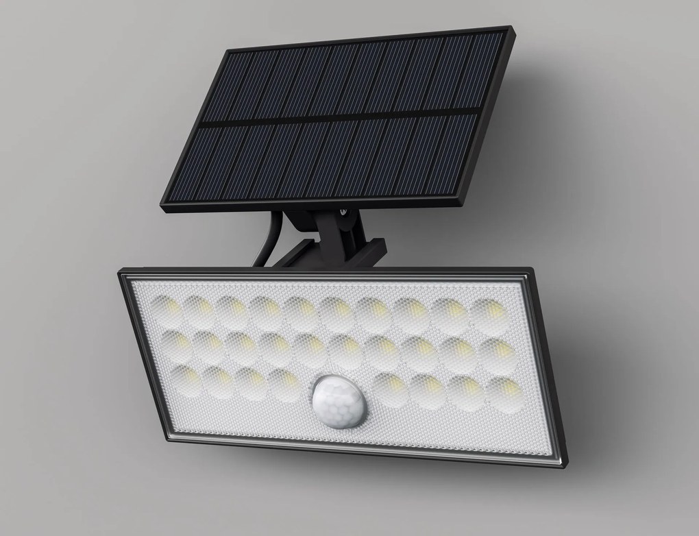 TOP LIGHT Svetlo nástenné Heleon PIR VARIO RC, Čierna