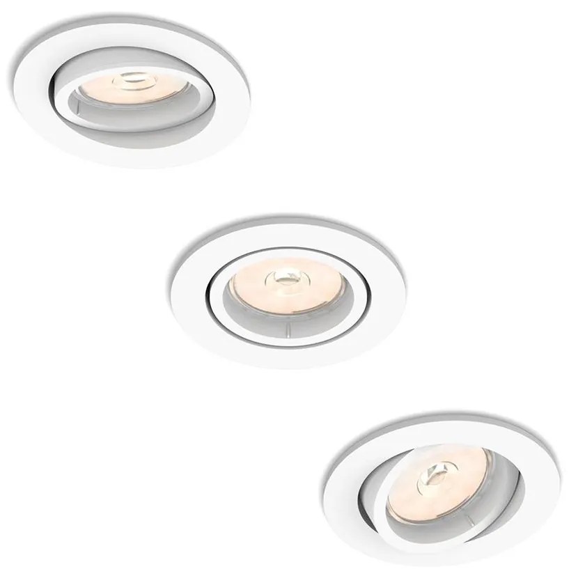 Philips 50183/31/PN - SADA 3x Podhľadové svietidlo ENNEPER 1xGU10/5,5W/230V