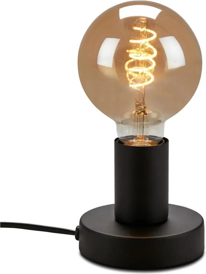 Briloner 7023-015 - Stolná lampa TEEPU 1xE27/10W/230V čierna