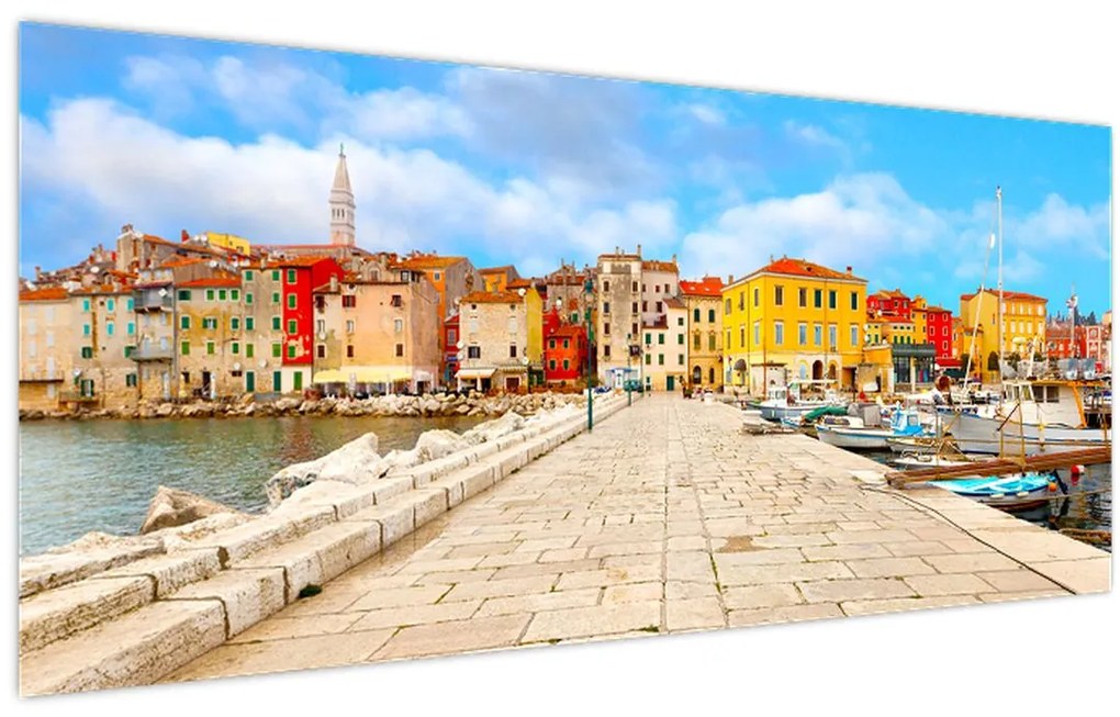 Obraz - Staré istrijské mesto v Poreči, Chorvátsko (120x50 cm)