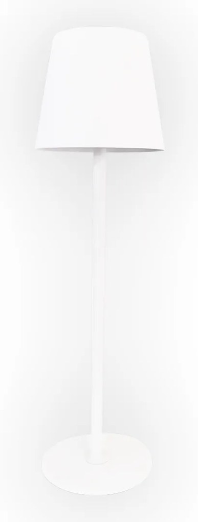 Stolná lampa Toscana, 1x biele PVC tienidlo, w