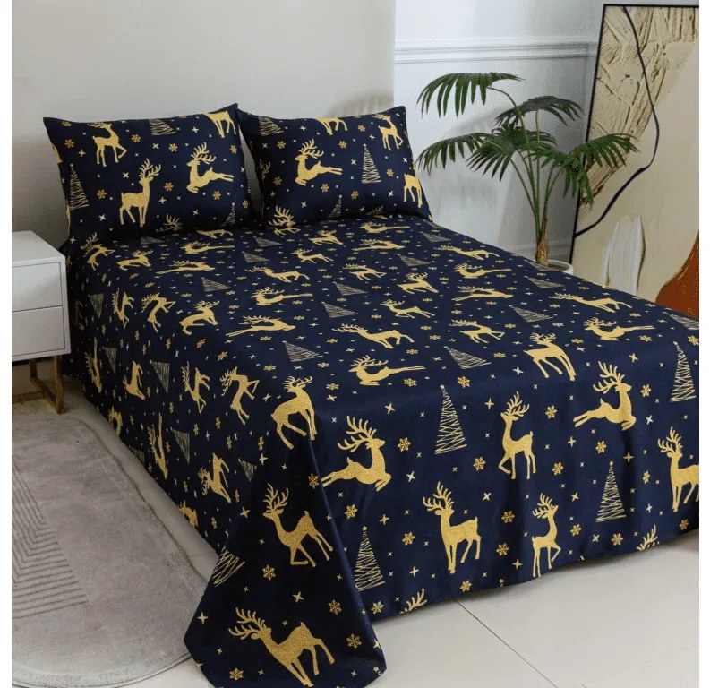 Plachta a obliečka na vankúš GOLDEN DEER Rozmer: 50 x 70 cm | 140 x 240 cm