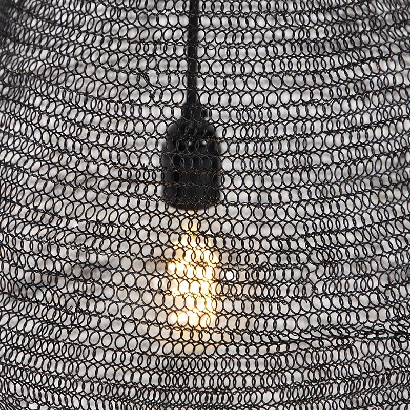 Orientálne závesné svietidlo čierne 45 cm - Nidum L