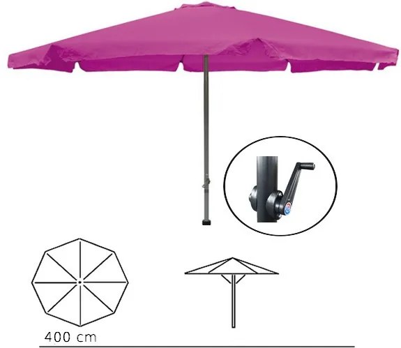 Záhradný slnečník 400 cm Brombeer LE-2012SBB