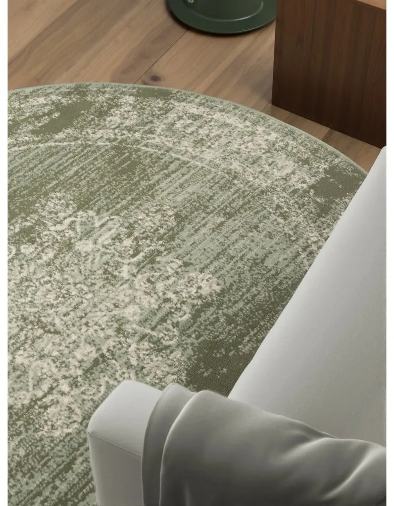 Zelený okrúhly koberec ø 120 cm Gloria Lydia – Hanse Home