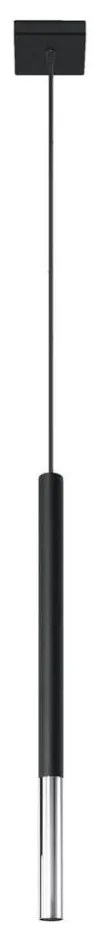 Sollux SL.0885 - Luster na lanku MOSAIC 1xG9/12W/230V čierna/chróm