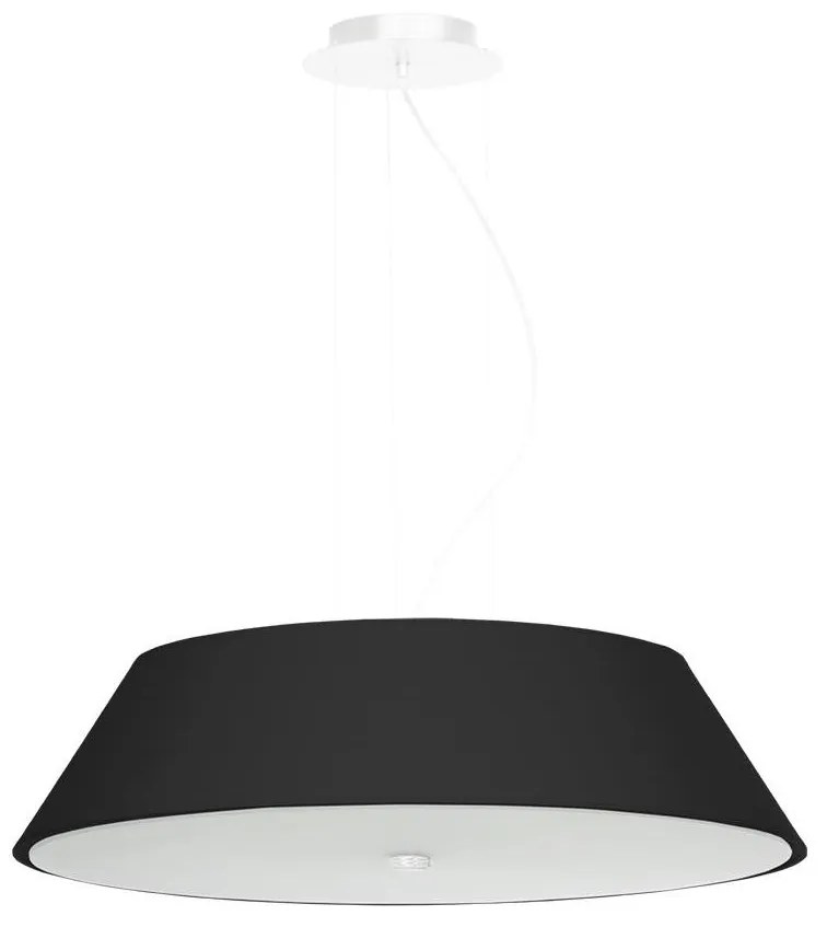 Sollux SL.0766 - Luster na lanku VEGA 5xE27/60W/230V pr. 60 cm čierna