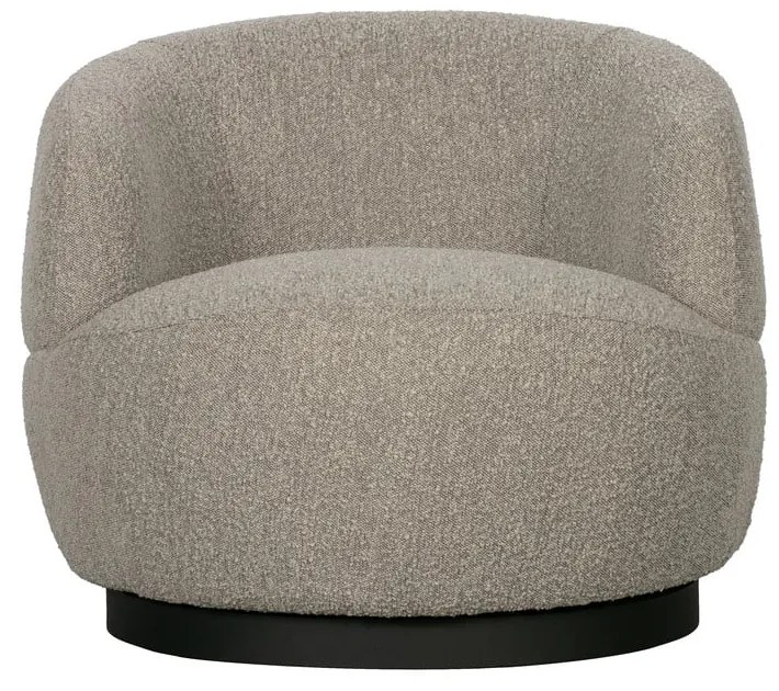 Svetlosivé otočné kreslo Wolly – WOOOD