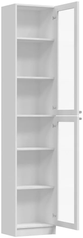 Vitrína Preposso 1 (biela). Akcia -19%. Vlastná spoľahlivá doprava až k Vám domov. 1132521