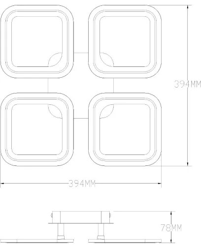 Zuma Line MS232040R-WH-LED Stm. svietidlo STELLAR LED/30W/230V 3000-6000K biela+DO