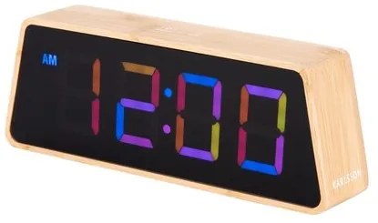 Karlsson 5931 dizajnový LED budík/hodiny 19 cm