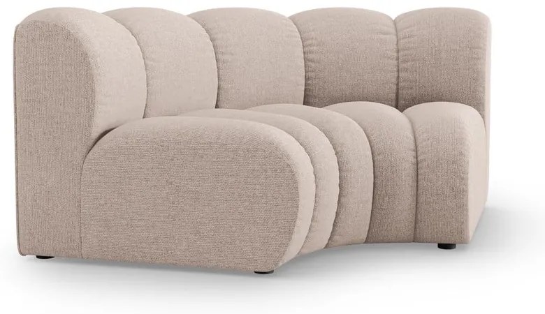 Béžový ženilkový modul pohovky (variabilný roh) Lupine – Micadoni