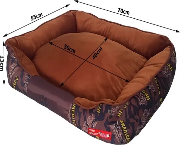 Pelech pre psa / mačku L - Maskáč - hnedý