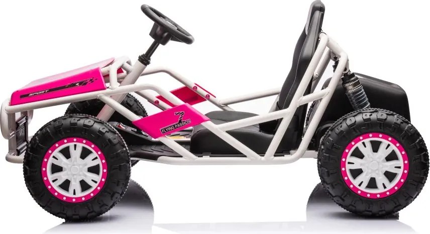 LEAN CARS Elektrické autíčko Buggy A8812 24V, ružové