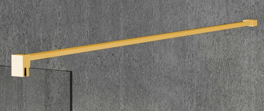 Gelco, VARIO GOLD jednodielna sprchová zástena na inštaláciu k stene, dymové sklo, 1100 mm, GX1311GX1016
