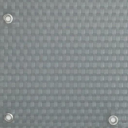 Balkónová zástena - umelý ratan, 1,0x3m - světlo šedá