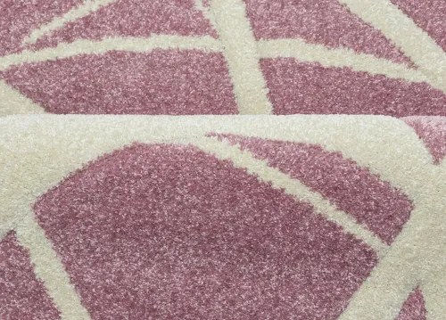 Koberce Breno Kusový koberec PORTLAND 57/RT4R, ružová, viacfarebná,133 x 190 cm