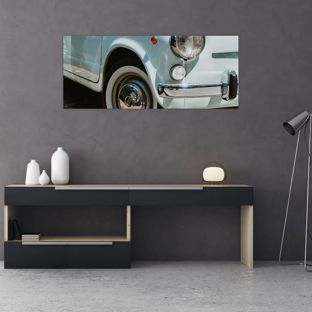 Obraz - Retro auto Fiat (120x50 cm)