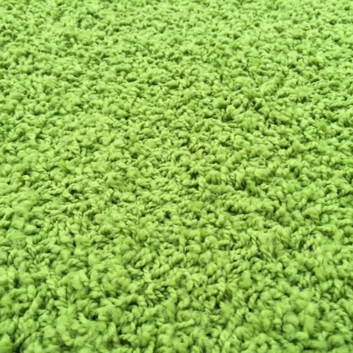 Vopi koberce Kusový zelený koberec Color Shaggy čtverec - 400x400 cm