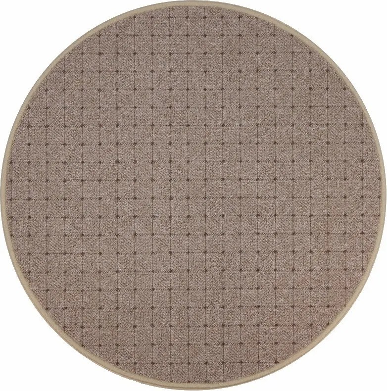 AKCIA: 100x100 (průměr) kruh cm Kusový koberec Udinese béžový new kruh, béžová, chodba / predsieň, Condor Carpets