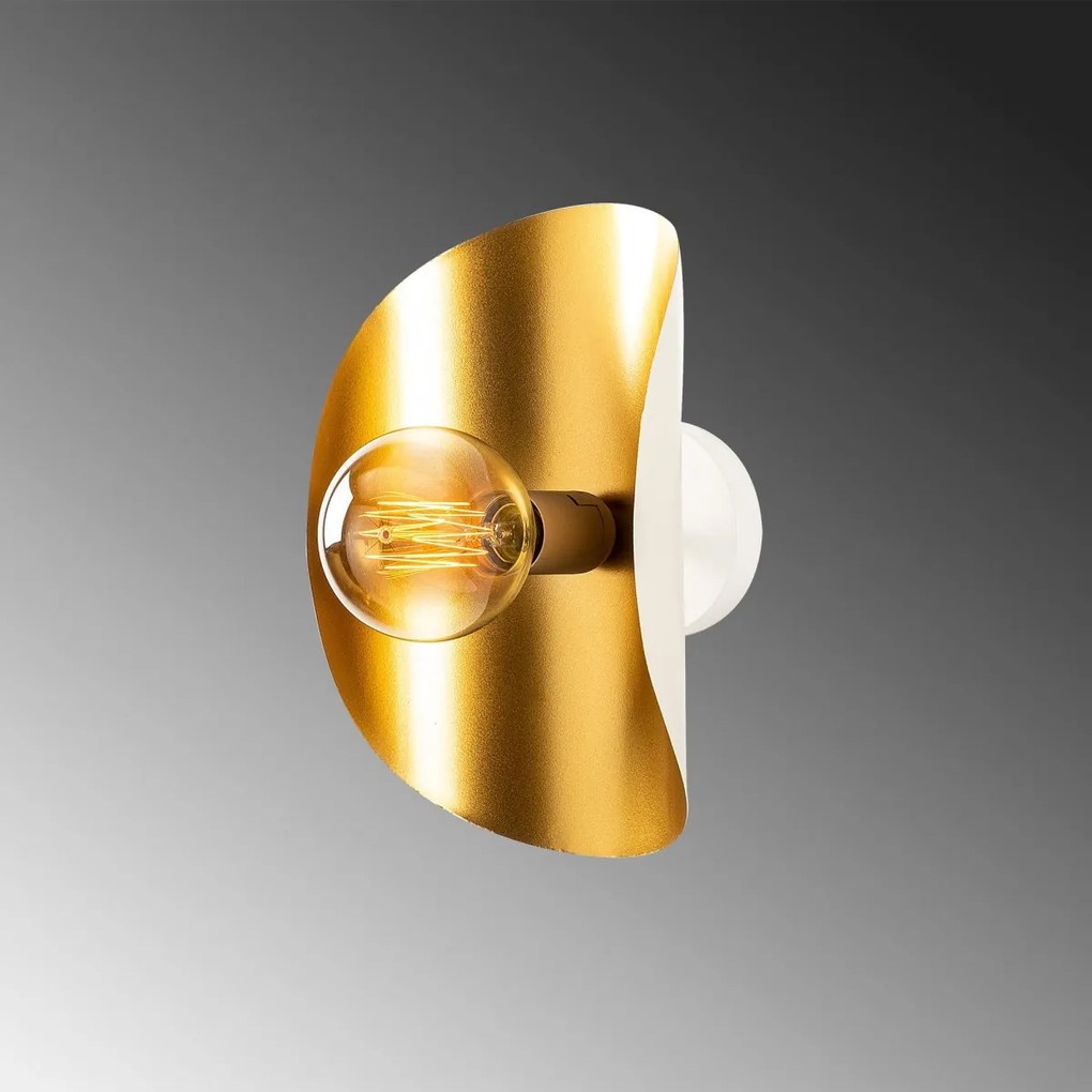 Nástenné svietidlo Sivani VI biela/zlatá