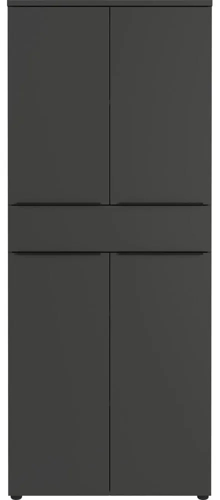 Antracitová šatníková skriňa 81x197 cm Mailand – Germania