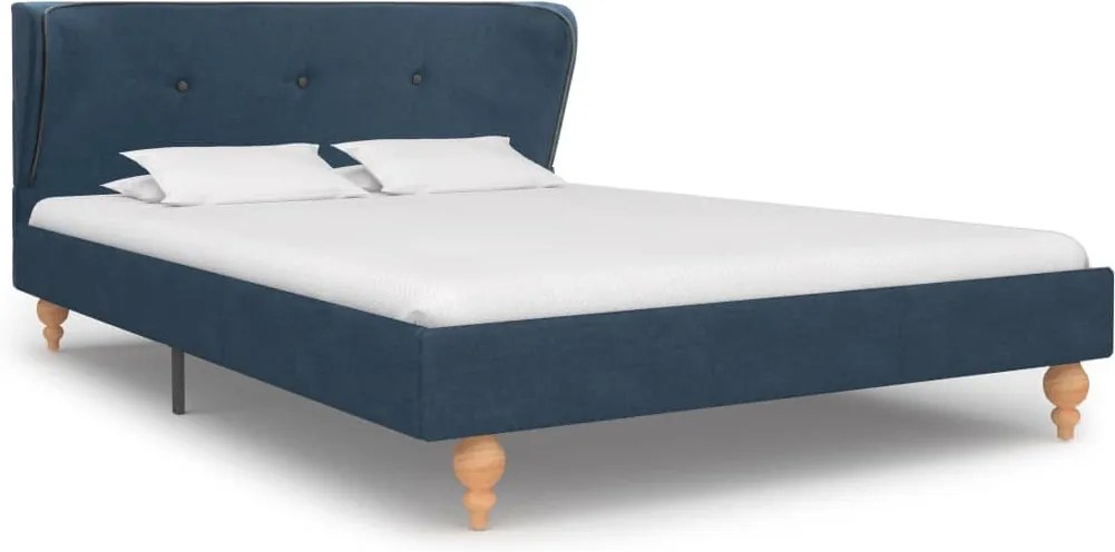280578 Edco Rám postele modrý látkový 120x200 cm