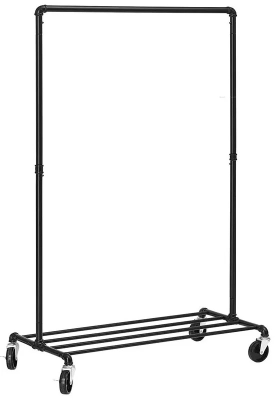 Stojan na oblečenie, čierny