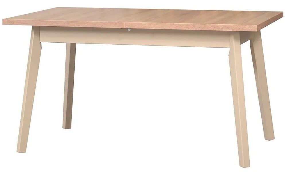 Stôl Harry 80 x 140/180 V, Morenie: dub artisan L, Farby nožičiek: čierna