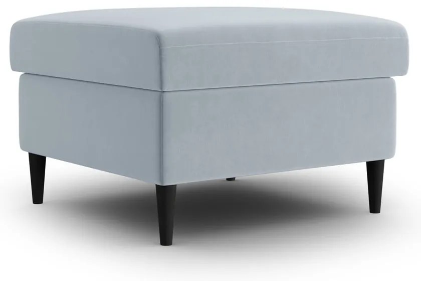 Svetlomodrá zamatová podnožka Kyoto – Cosmopolitan Design