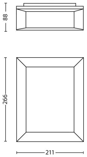 Philips 17293/93/16 - Vonkajšie nástenné svietidlo KARP LED/6W/230V IP44