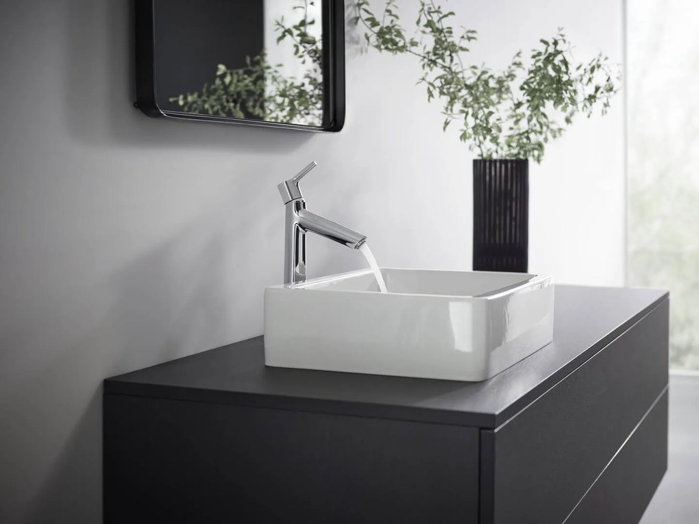 Hansgrohe Talis S, vysoká umývadlová batéria 190 s ťahadlom a odtokovou súpravou, chrómová, HAN-72031000