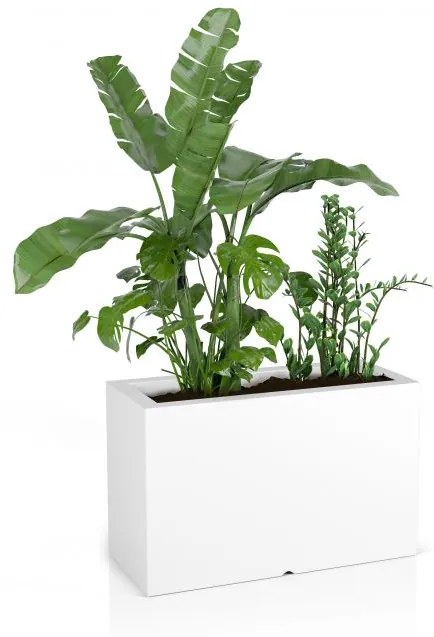 Dizajnový kvetináč MONUMO LUNGO MAXI White