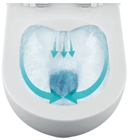 Bruckner - Závesné WC Rimless WALTER keramika/biela