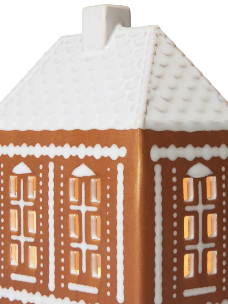 KÄHLER Porcelánový svietnik Gingerbread Lighthouse Medium