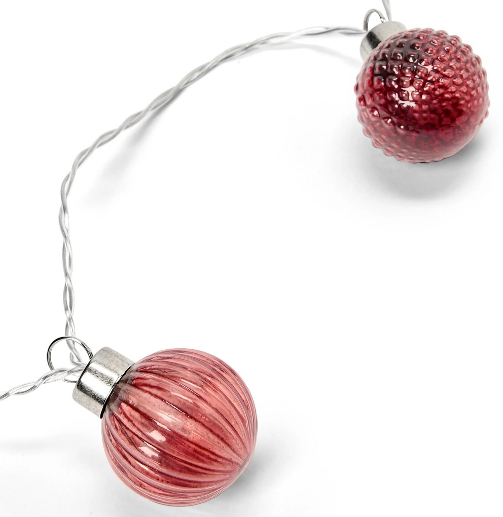 Svetelná LED reťaz s guľôčkami