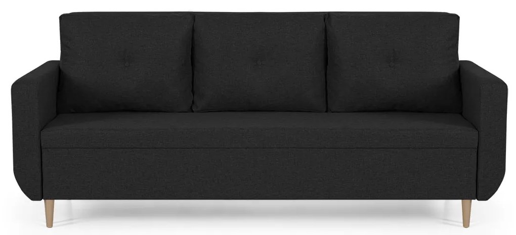Pohovka pre 3 osoby s funkciou spania DORIS Grafit