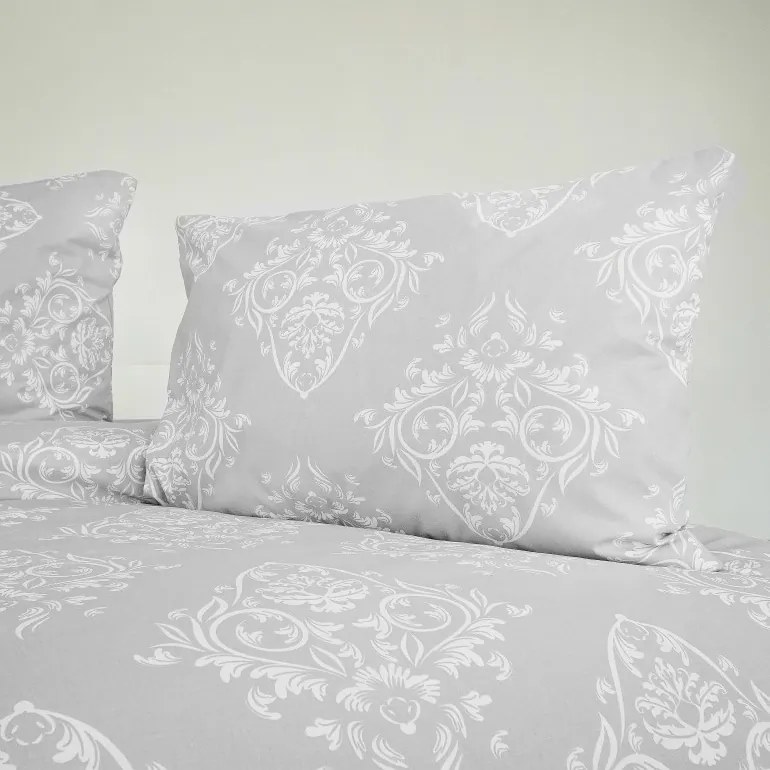 Obliečky bavlnené Atény sivé 140x200 + 70x90 EMI