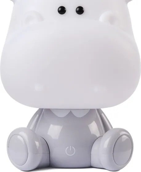ONLI - LED stmievateľná detská nočná lampička PUPPIES LED/3W/230V 25 cm hroch/sivá