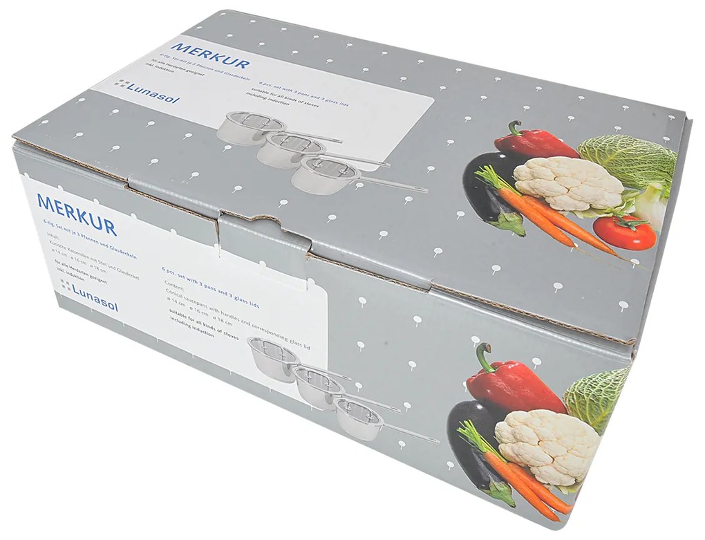 Set rajníc 6 ks - Merkur Lunasol - 600964