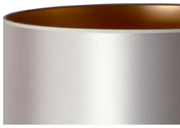 Duolla - Stolná lampa CANNES 1xE14/15W/230V pr. 20 cm strieborná/medená/biela