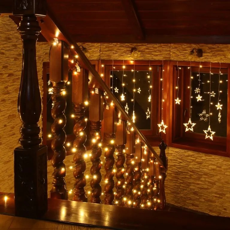Vianočné LED osvetlenie - 20 m, 200 LED, teple biele