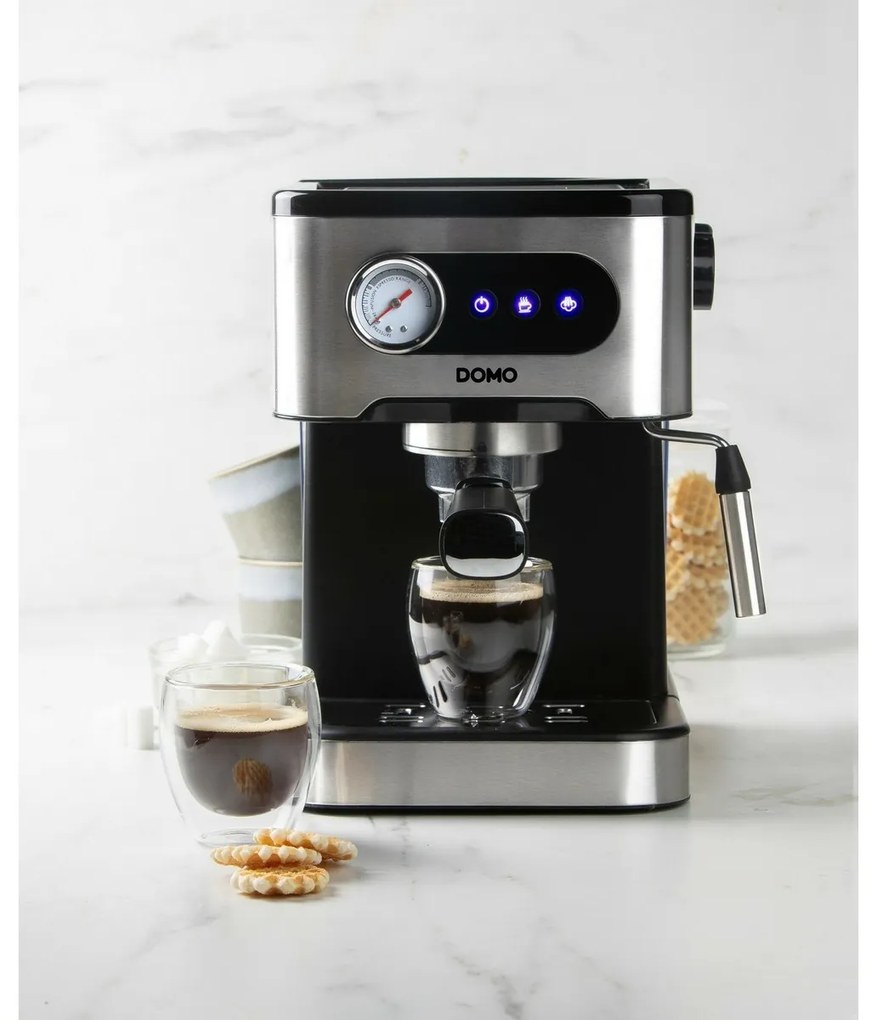 DOMO DO1138K pákový espresso kávovar, čierna