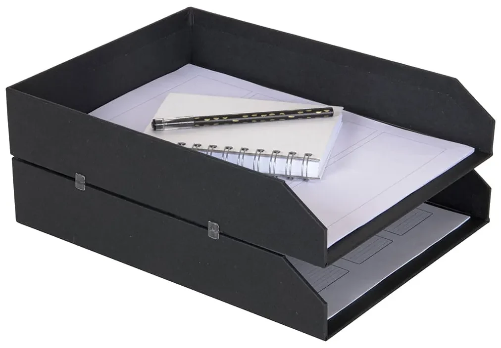 2x organizér na dokumenty HAKAN zo 100% recyklovateľného papiera 6x23x31 cm