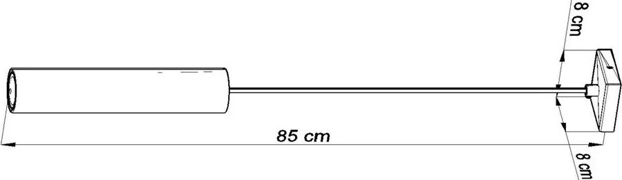 Čierne kovové závesné svietidlo Castro – Sollux