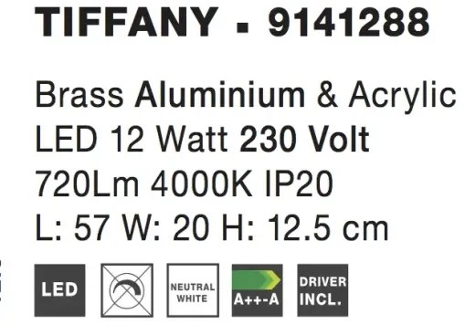 LED nástenné svietidlo Tiffany