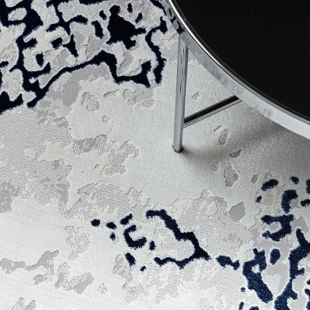 Dywany Łuszczów, Kusový koberec Allure 1961 white/blue, 200x290, modrá, kancelária