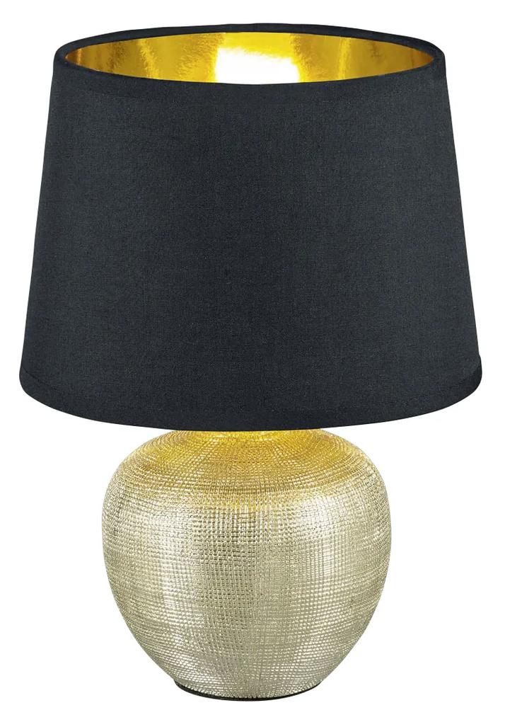 LUXOR S | luxusná stolná lampa Farba: Čierna/Zlatá