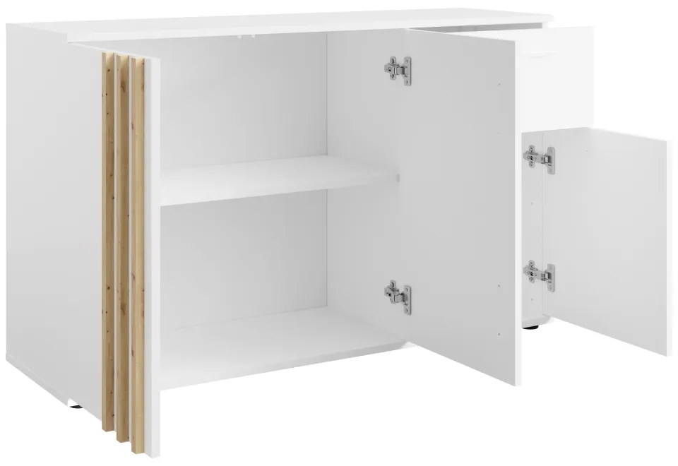 Komoda TOLIS 3D1S, biela