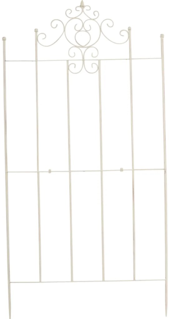 2x Mriežka na popínavé rastliny Paula - 180 x 85,5 cm - Krémová antik